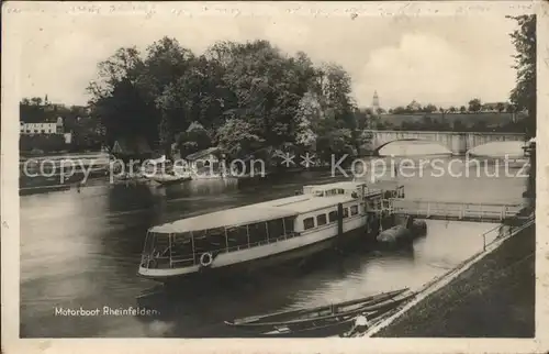 Rheinfelden Baden Rhein Schiff Anlegestelle Kat. Rheinfelden (Baden)