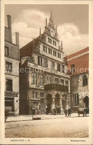 Muenster Westfalen Stadtweinhaus Kat. Muenster