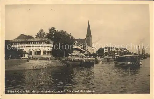 Biebrich Wiesbaden Hotel Nassau-Krone Rhein / Wiesbaden /Wiesbaden Stadtkreis