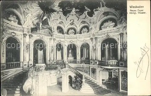 Wiesbaden Neues Foyer Koenigl. Theater Kat. Wiesbaden