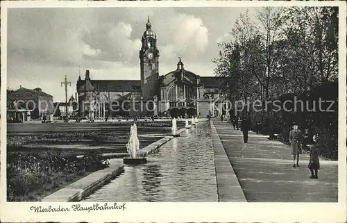 Wiesbaden Hauptbahnhof Kat. Wiesbaden