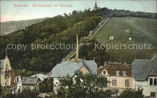 Wiesbaden Nerobergbahn Neroberg Kat. Wiesbaden