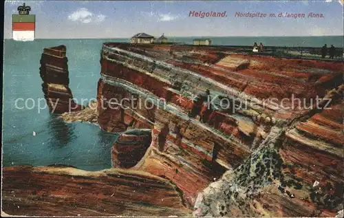 Helgoland Nordspitze langen Anna Wappen / Helgoland /Pinneberg LKR