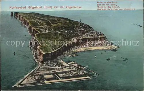 Helgoland Vogelschau  / Helgoland /Pinneberg LKR