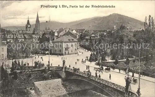 Freiburg Breisgau Friedrichbruecke Kat. Freiburg im Breisgau