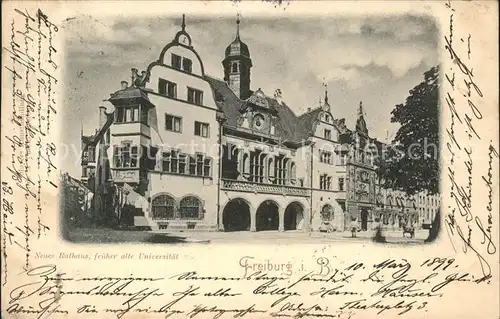 Freiburg Breisgau Neues Rathaus Universitaet Kat. Freiburg im Breisgau