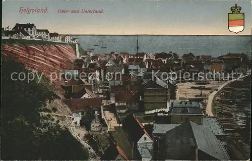 Helgoland Wappen Ober- Unterland / Helgoland /Pinneberg LKR