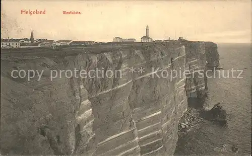 Helgoland Westkueste Leuchtturm / Helgoland /Pinneberg LKR