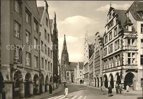 Muenster Westfalen Prinzipalmarkt Lambertikirche Kat. Muenster