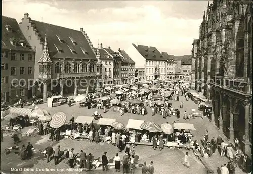 Freiburg Breisgau Markt Kaufhaus Muenster Kat. Freiburg im Breisgau