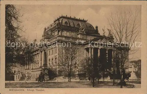 Wiesbaden Koenigl. Theater Kat. Wiesbaden