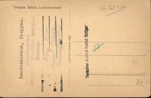 wu95257 Troppau Sudetengau Troppau Landesmuseum * Kategorie. Opava Alte Ansichtskarten