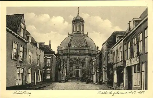 aw00739 Middelburg Zeeland Oostkerk 1647 - 1667 Kategorie. Middelburg Alte Ansichtskarten