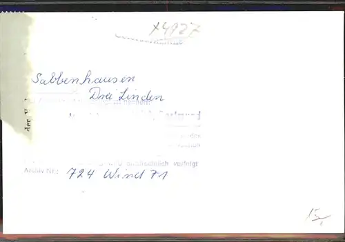 dd47033 Luegde Innenansicht vom Hotel Drei Linden in Salbenhausen Kategorie. Luegde Alte Ansichtskarten