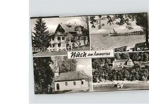 Buch Ammersee Gasthaus Seepanorama Kapelle Post Erholungsheim Kat. Inning a.Ammersee