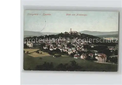 Koenigstein Taunus Blick vom Hildatempel Kat. Koenigstein im Taunus