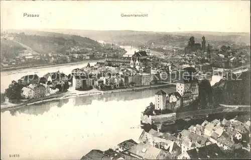 Passau Gesamtansicht Kat. Passau