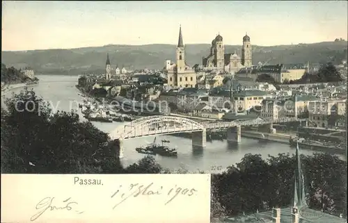 Passau Bruecke Pfarrkirche Dom Kat. Passau