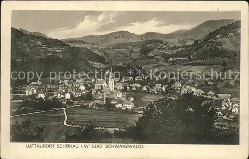 Schoenau Schwarzwald Totalansicht Kat. Schoenau im Schwarzwald