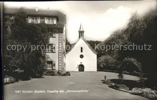 Grenzach Wyhlen Kapelle der Himmelspforte Kat. Grenzach Wyhlen