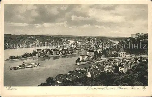 Passau Panorama Dampfer Kat. Passau