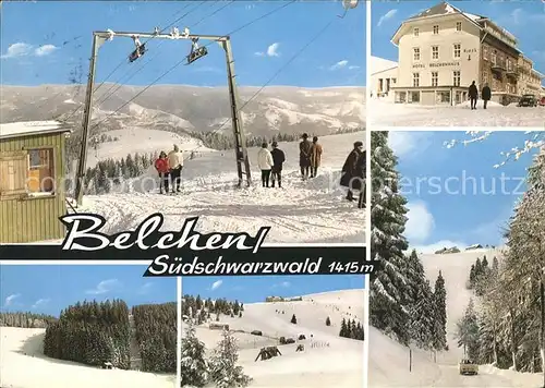 Belchen Baden Skilift Belchenhaus Winterlandschaft Kat. Neuenweg