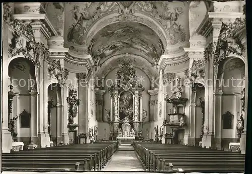 Fuerstenzell Pfarrkirche Inneres Kat. Fuerstenzell