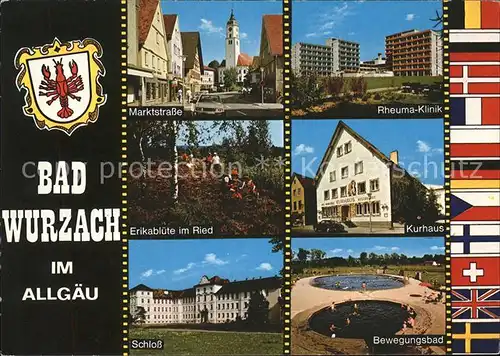 Bad Wurzach Marktstr Rheumaklinik Erikabluete Kurhaus Schloss Bewegungsbad Kat. Bad Wurzach