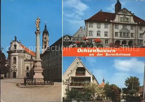 Ochsenhausen Teilansichten Kirche  Kat. Ochsenhausen