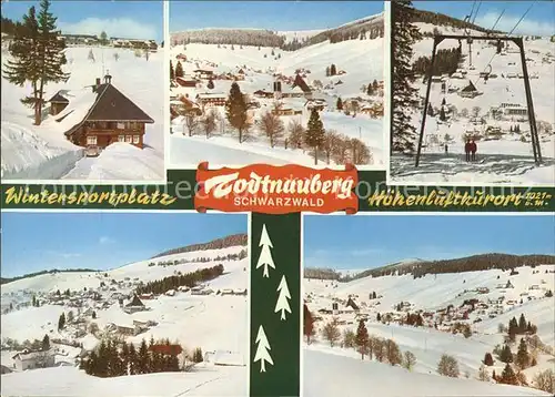 Todtnauberg Panorama Skilift Winterlandschaften Kat. Todtnau
