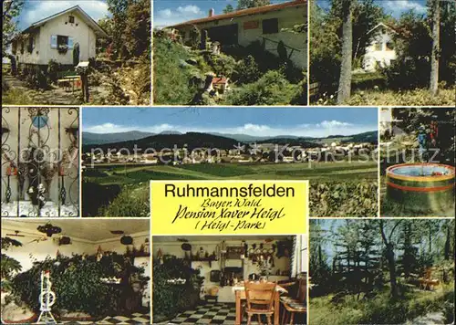 Ruhmannsfelden Panorama Teilansichten Pension Heigl Kat. Ruhmannsfelden