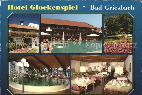 Bad Peterstal Griesbach Hotel Glockenspiel Gastraum Frei und Hallenbad Kat. Bad Peterstal Griesbach