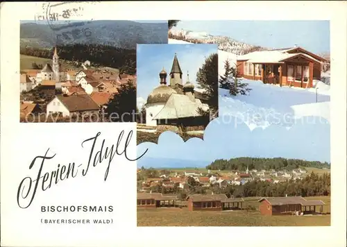 Bischofsmais Panorama Kirche Ferienhaeuser Kat. Bischofsmais