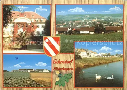 Eichendorf Niederbayern Panorama Schullandheim Schwanenteich Kat. Eichendorf