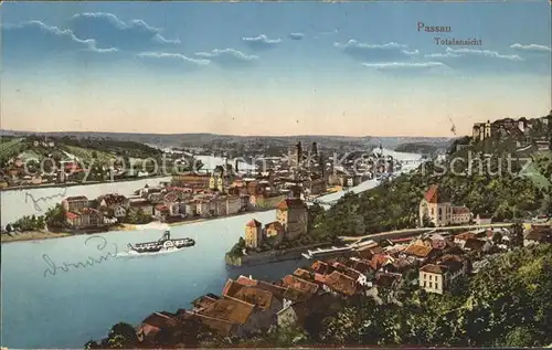 Passau Totalansicht Kat. Passau