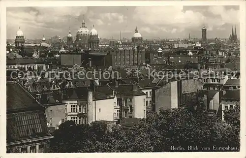 Berlin Blick vom Europa Haus Kat. Berlin