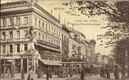 Berlin Unter den Linden Ecke Friedrichstr Kat. Berlin