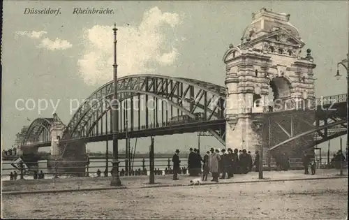 Duesseldorf Rheinbruecke Kat. Duesseldorf