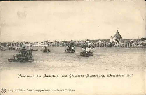 Duesseldorf Panorama Industrie und Gewerbe Ausstellung 1902 Kat. Duesseldorf