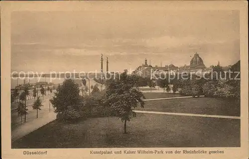 Duesseldorf Kunstpalast und Kaiser Wilhelm Park Kat. Duesseldorf