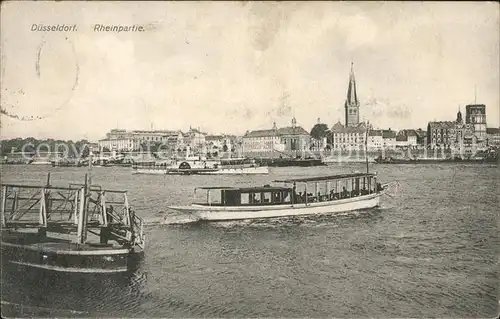 Duesseldorf Rheinpartie Faehrschiff Kat. Duesseldorf