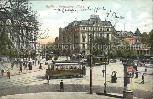 Berlin Potsdamer Platz Strassenbahnen Kat. Berlin