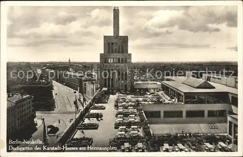 Neukoelln Dachgarten des Karstadt Hauses Kat. Berlin