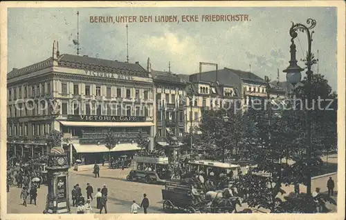 Berlin Unter den Linden Ecke Friedrichstr Kat. Berlin