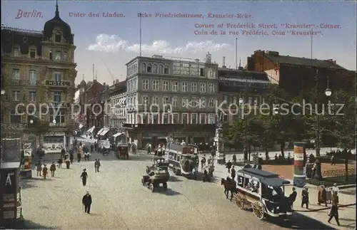 Berlin Unter den Linden Ecke Friedrichstr Kat. Berlin