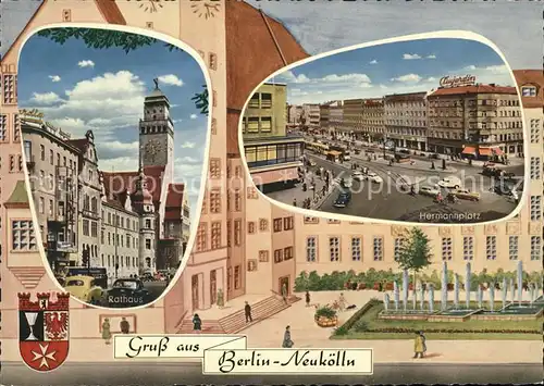 Neukoelln Rathaus Hermannplatz Kat. Berlin