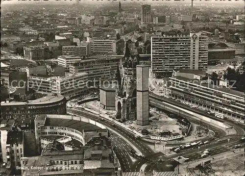 Berlin Panorama mit Kaiser Wilhelm Gedaechtniskirche Kat. Berlin