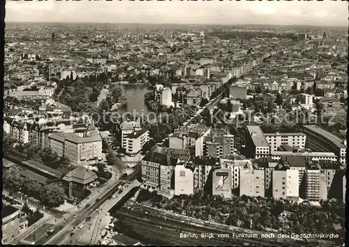 Berlin Panorama vom Funkturm Kat. Berlin