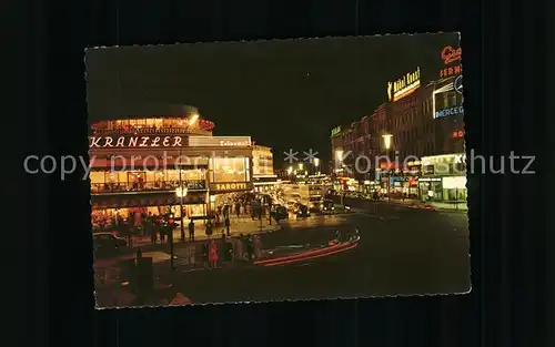 Berlin Cafe Kranzler bei Nacht Kat. Berlin