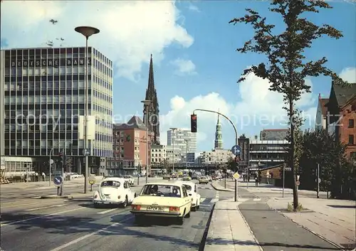 Hamburg Ost West Strasse Autos Kat. Hamburg